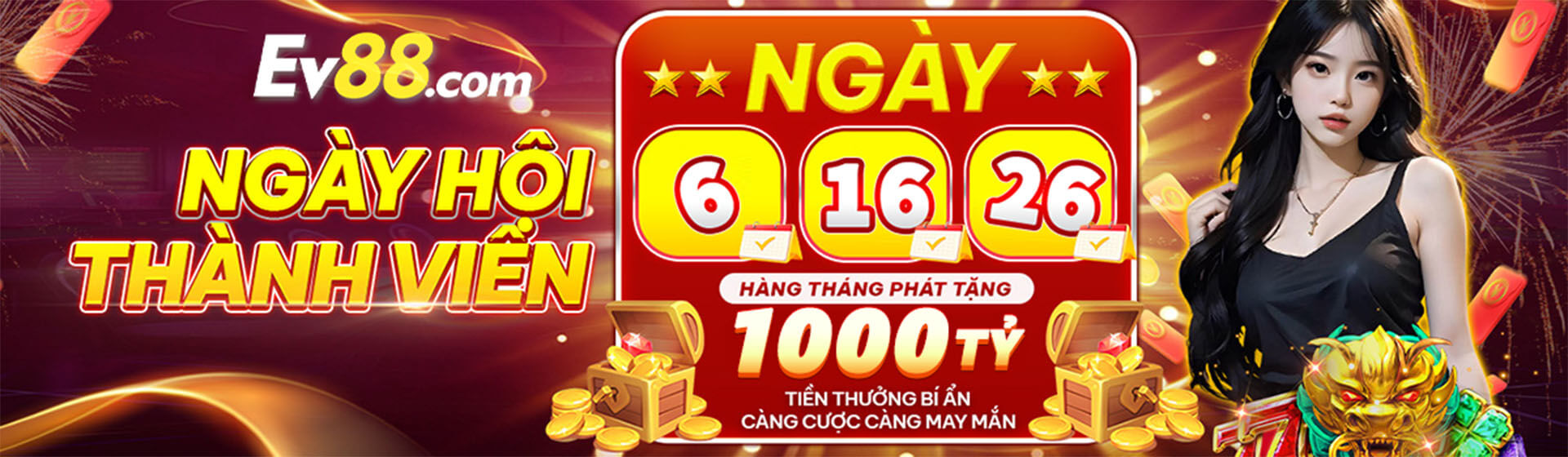 EV88 - Nhà Cái Tặng Thưởng +88K | Update T6/2025 3 Banner EV88